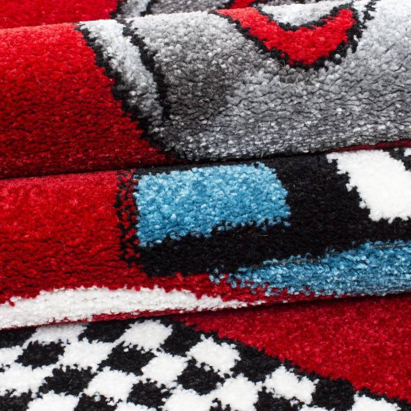 Children's Floor Rug - Mila Car Red