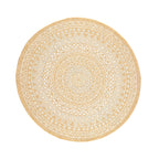 Round Outdoor Rug - Summer Azteca Yellow