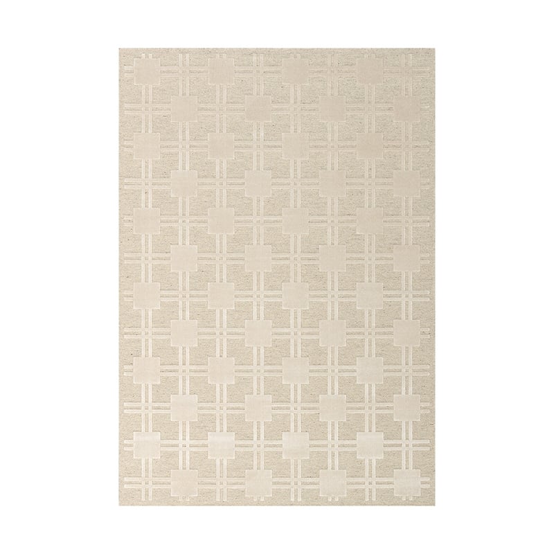 Viscose floor rug - Graphix 3163 Squares Ivory