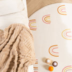 Round Washable Kids Rug - Evi Rainbow Multicolour