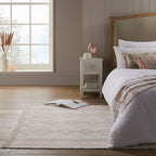 Geometric floor rug - Decio Edie Pink