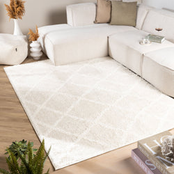 Scandinavian Rug - Lova Lines Cream