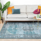 Vintage Rug - Estate Medallion Blue/Green