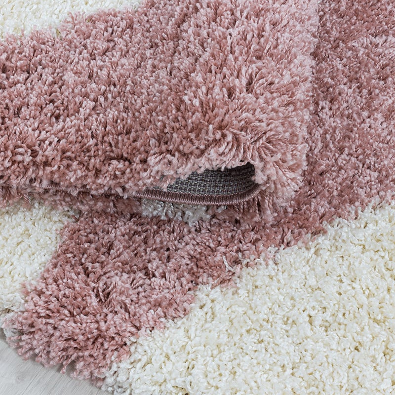 High-pile floor rug - Tuggy Pink