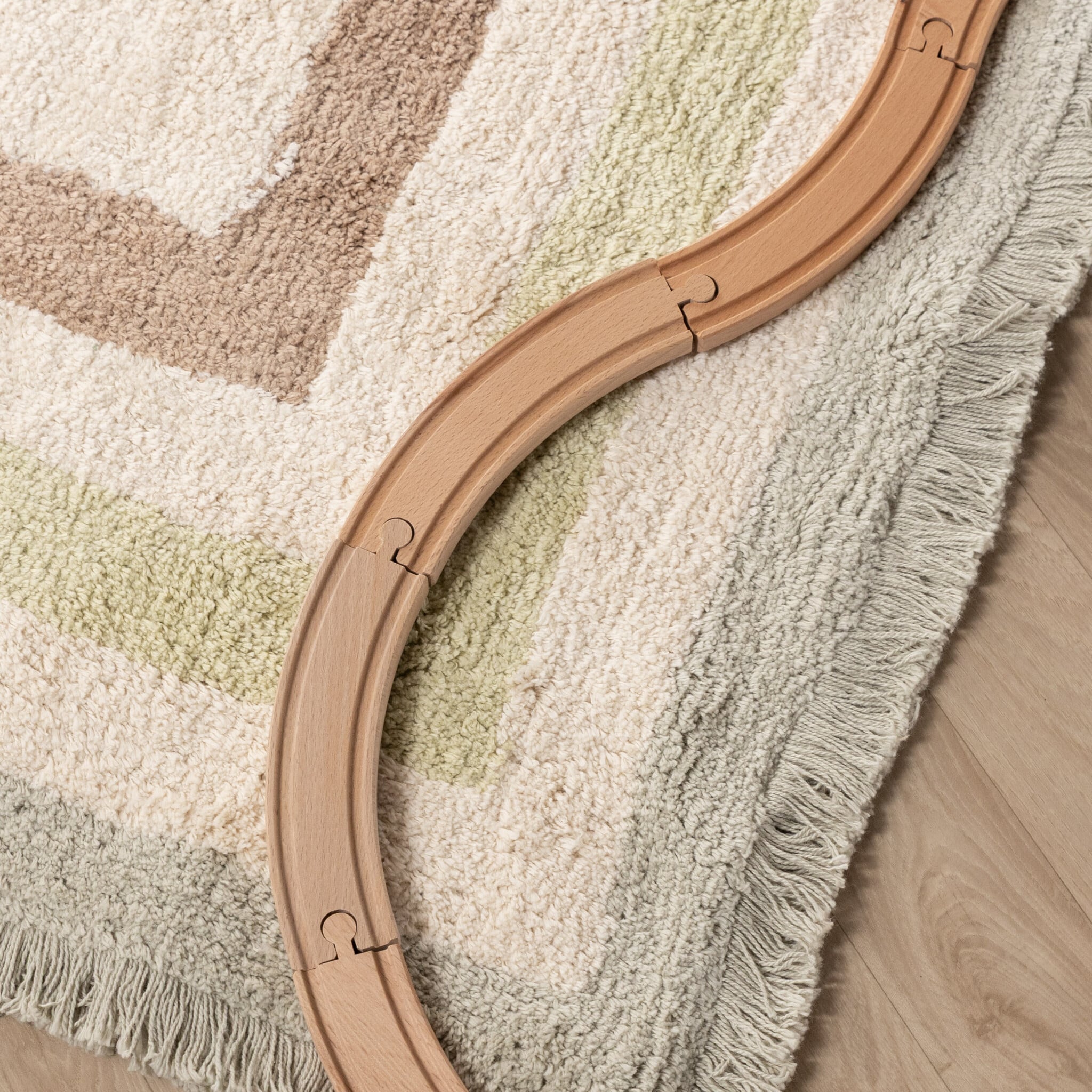 Washable kids rug - Milo Green