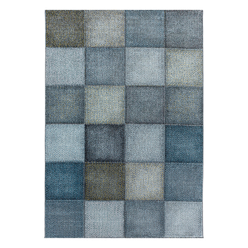 Modern floor rug - Optimism Block Blue/Grey