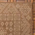 Jute Outdoor Rug - Mavi Medallion Brown/Cream