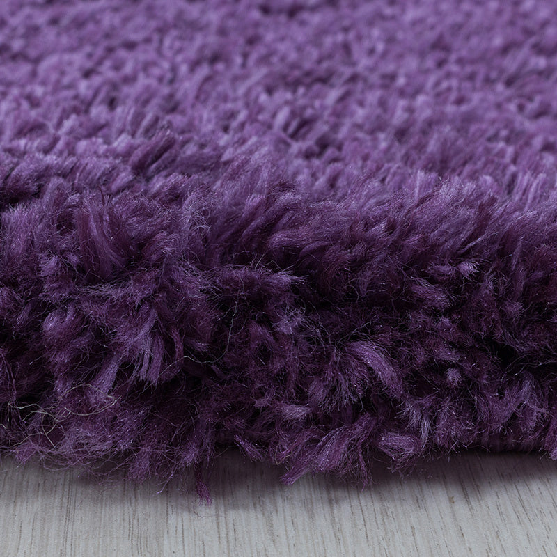 High-pile floor rug - Fuzzy Purple