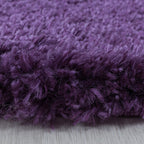 High-pile floor rug - Fuzzy Purple