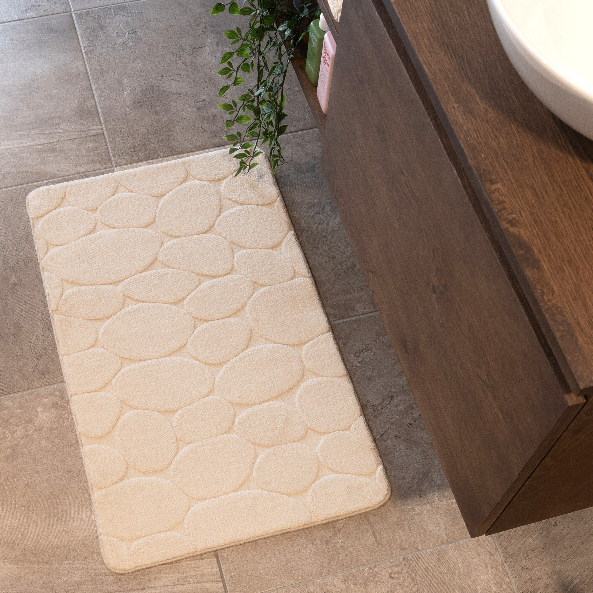 Bathroom Rug - Cassie Pebbles Beige