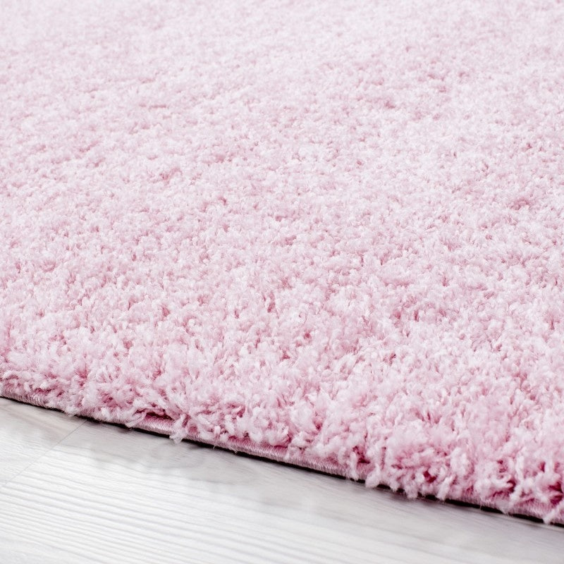 High-pile floor rug - Life Pink