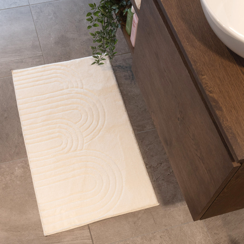 Bathroom Rug - Cassie Arches White