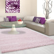 High-pile floor rug - Life Pink
