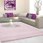 High-pile floor rug - Life Pink