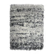 High Pile Floor Rug - Malta Black/Mottled 6258