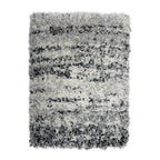 High Pile Floor Rug - Malta Black/Mottled 6258