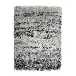 High Pile Floor Rug - Malta Black/Mottled 6258