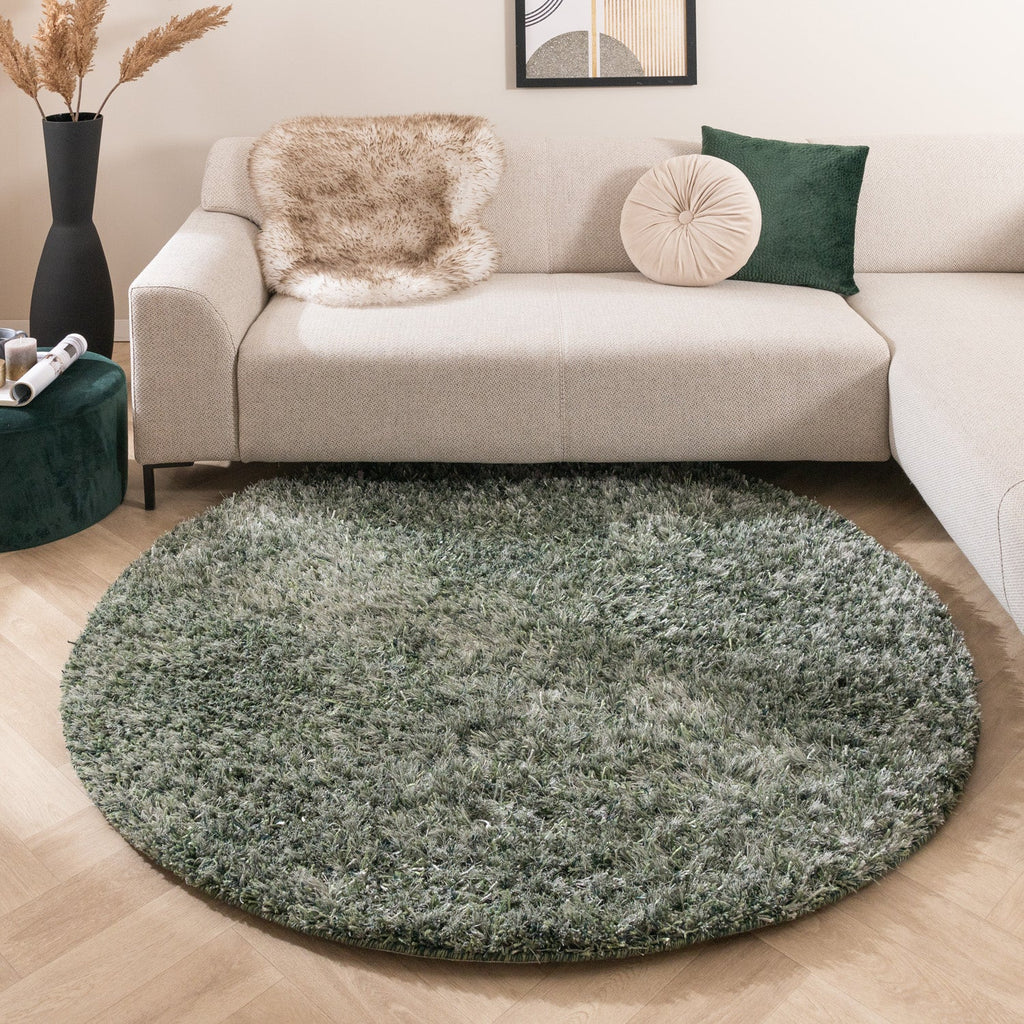 Round Shaggy Rug - Grace Green