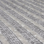 Washable floor rug - Elto Stripe Grey