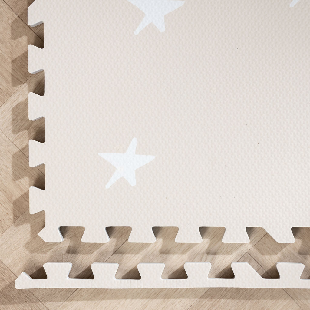 Foam puzzle mat - Alfie XL Stars Grey/Beige