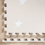 Foam puzzle mat - Alfie XL Stars Grey/Beige