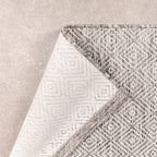 Square Outdoor Rug - Summer Tile Light Grey