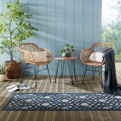 Balcony rug - Piatto Oro Blue
