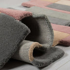 Abstract runner - Stracto Collage Pink/Beige