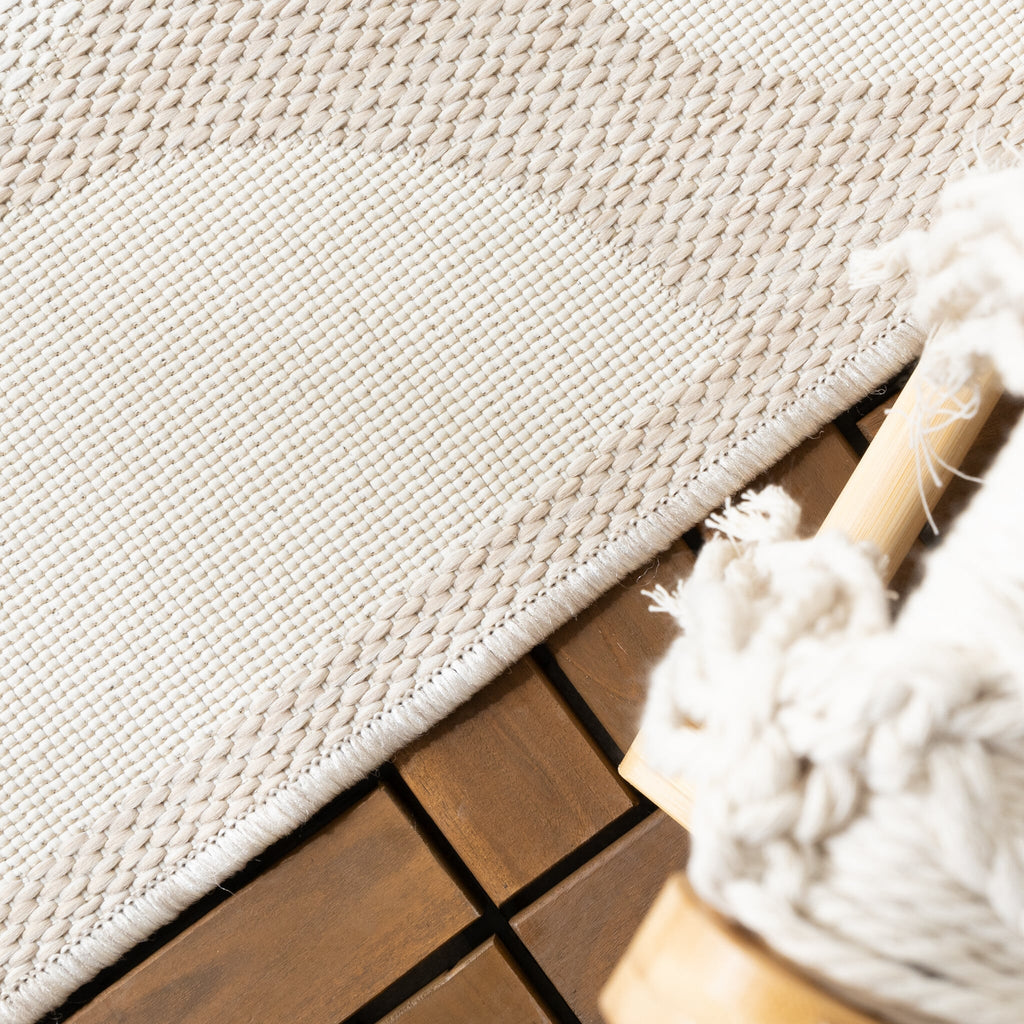 Outdoor Rug - Capri Circles Beige/Cream