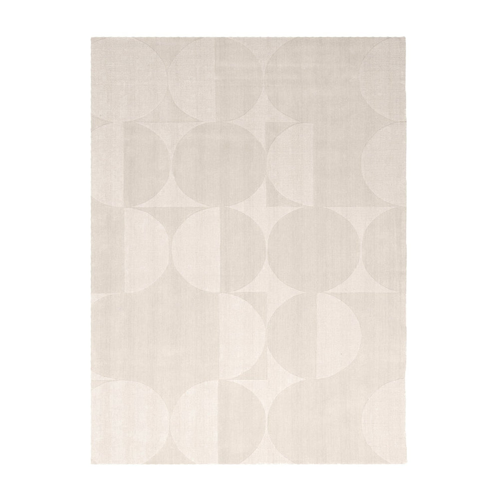 Wool Rug - Giselle Circles Cream