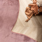 Washable Children’s Rug – Coco Butterfly Dark Pink