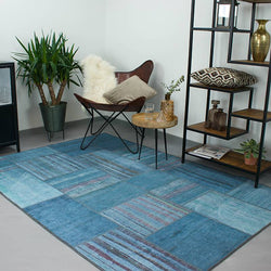 Rug Patchwork - Moods Blue/Multicolour No.14