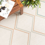 Modern Outdoor Rug - Playa Pattern Cream
