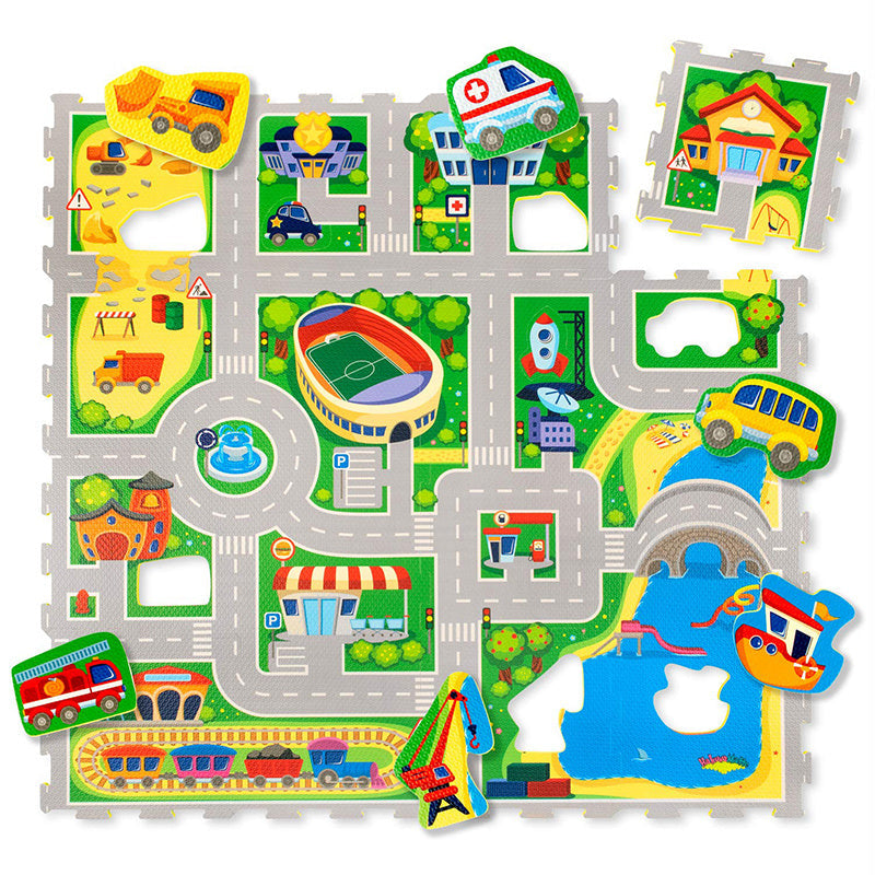Foam Puzzle Mat - Max City Multicolor