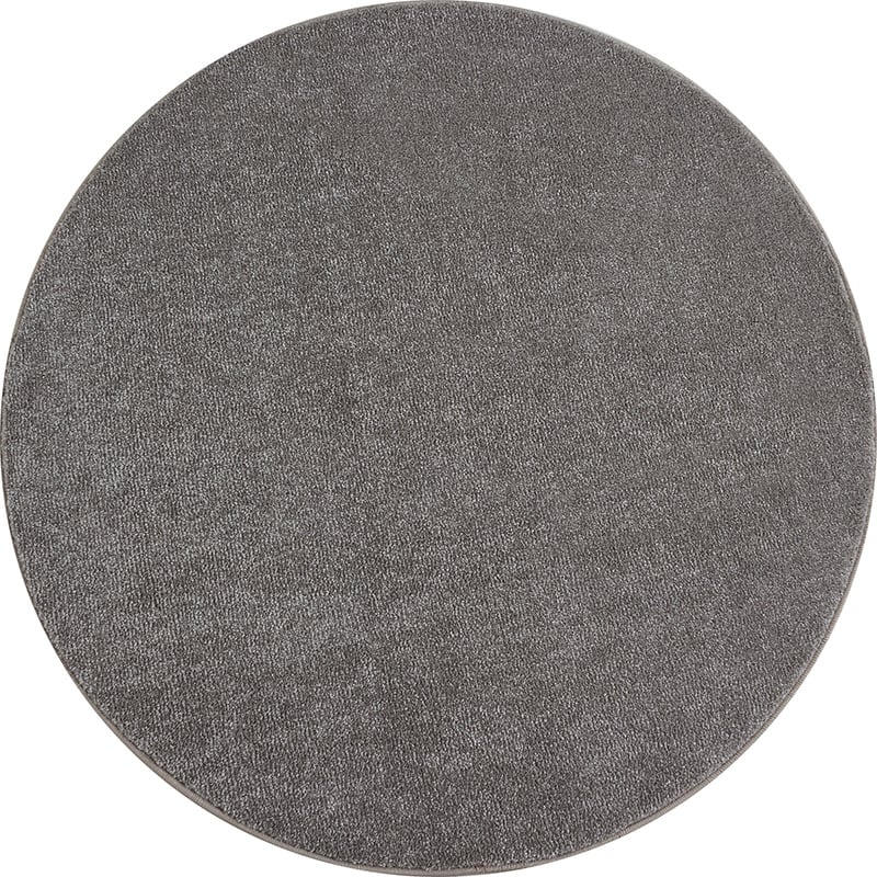 Round low-pile floor rug - Asa Beige