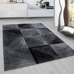 Modern floor rug - Plus Black 8003