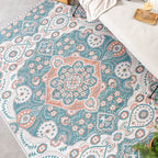 Bohemian Outdoor Rug - Vedra Medallion Blue