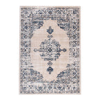 Vintage Rug - Deep Medallion White/Blue