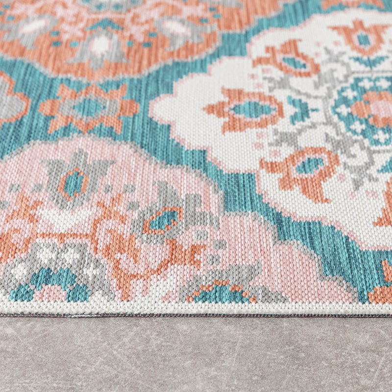 Bohemian Outdoor Rug - Vedra Tile Blue