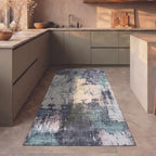 Washable Runner - Domingo Grunge Green/Cream