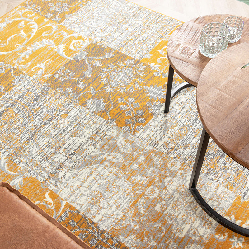 Patchwork Rug - Famous Ochre Yellow