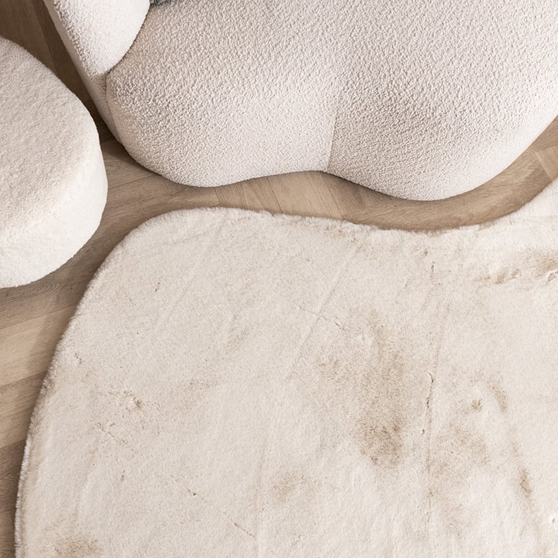 Soft High Pile Rug - Comfy Supreme Ripple Cream