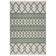 Geometric floor rug - Decio Teo Green