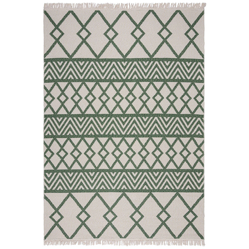 Geometric floor rug - Decio Teo Green