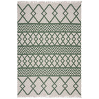 Geometric floor rug - Decio Teo Green