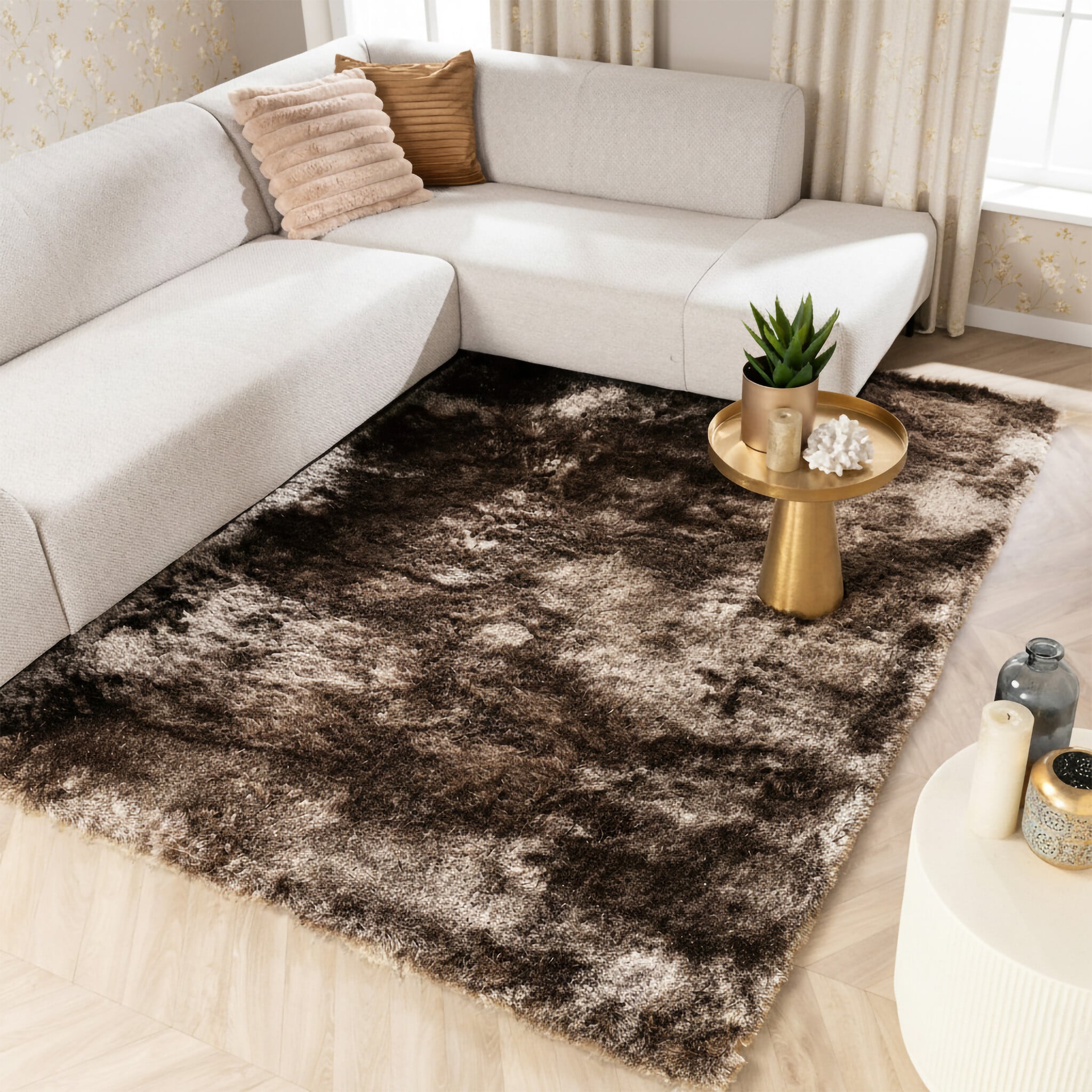 High Pile Rug - Glorious Silver/Grey