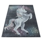 Children's Floor Rug Unicorn - Fleurtje Grey