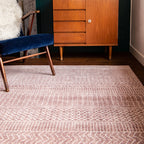 Vintage floor rug - Khayma Sand Rose 8793