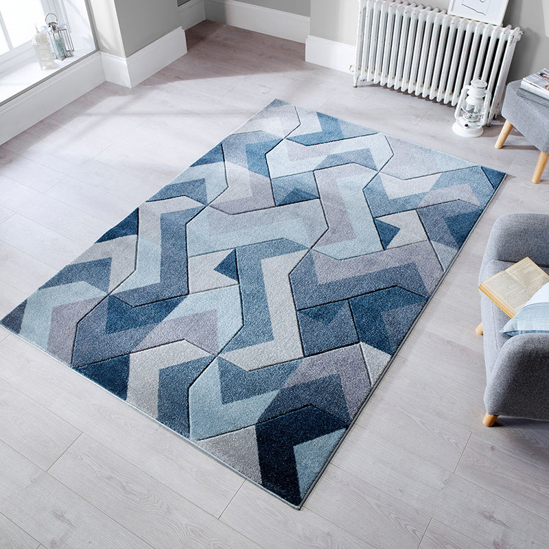 Modern Floor Rug - Hando Arora Blue