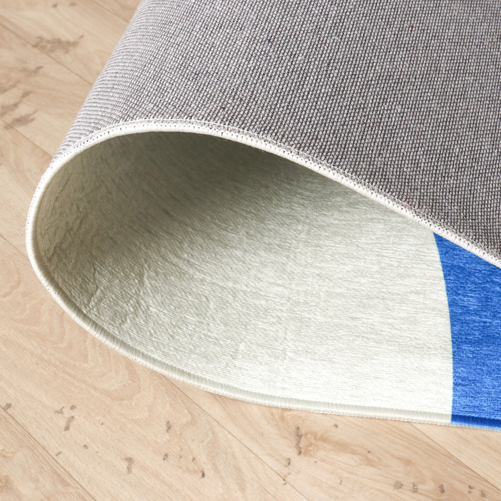 Geometric Rug – Swing Shapes Blue